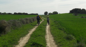 Familia en bici