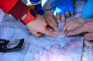 Lago del pirineo Orientación con niños
